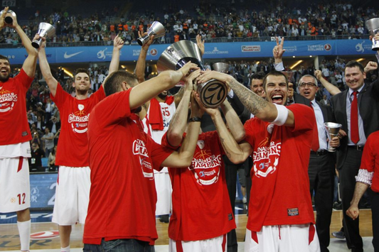 How many Euroleague titles does Olympiacos have?